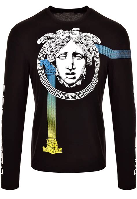 versace t shirt herren outlet|versace long sleeve shirts.